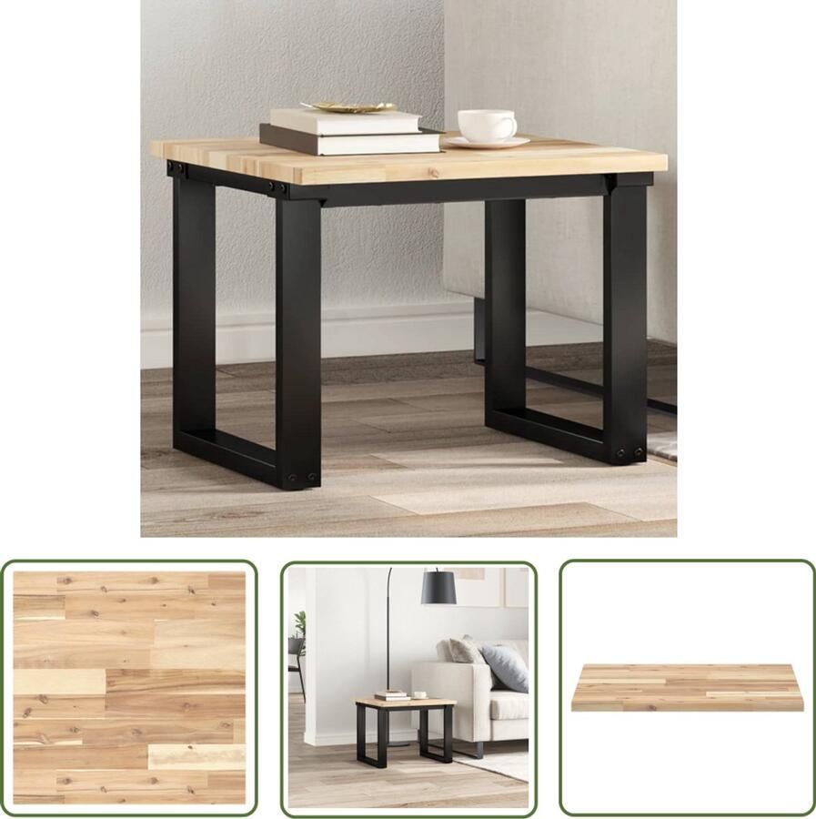 The Living Store Acaciahouten Tafelblad 50 x 50 x 2 cm Onbehandeld Houten Tafelblad Acacia Hout Tafelblad Kopen Vintage Tafel Industrieel Tafelblad