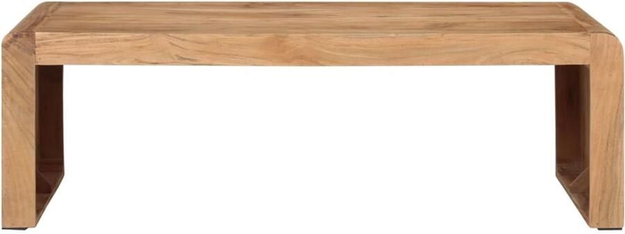 The Living Store Salontafel 110x55x35 cm massief acaciahout Salontafel Acacia Hout Houten Meubels Landelijk Interieur Vintage Stijl