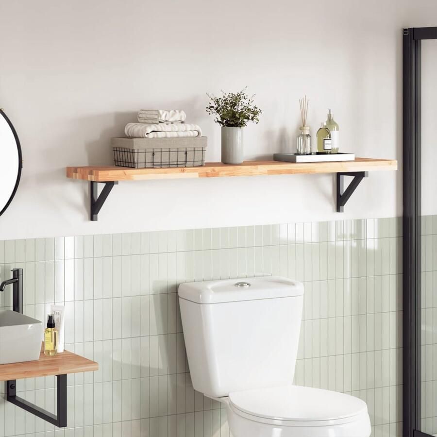 The Living Store Acaciahouten Tafelblad 140 x 30 x 4 cm Onbehandeld massief hout Tafelblad Acacia Hout Rechte Tafel Eetkamertafel Salontafel