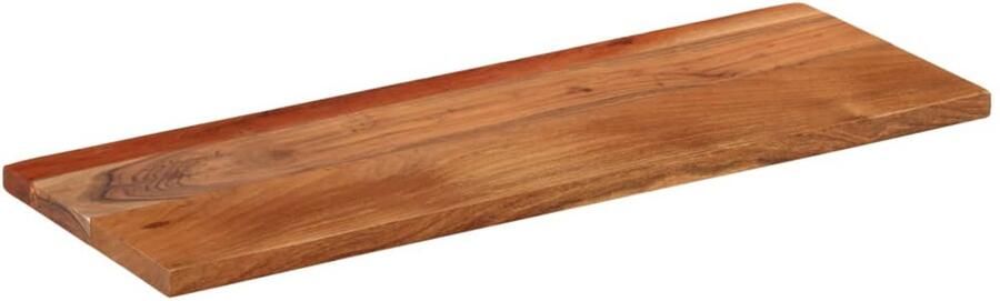The Living Store Acaciahouten Tafelblad 70 x 20 x 3.8 cm Rustiek design Houten Tafelblad Acacia Tafelblad Rustic Tafellaag Vintage Tafelblad Tweedehands Tafelblad