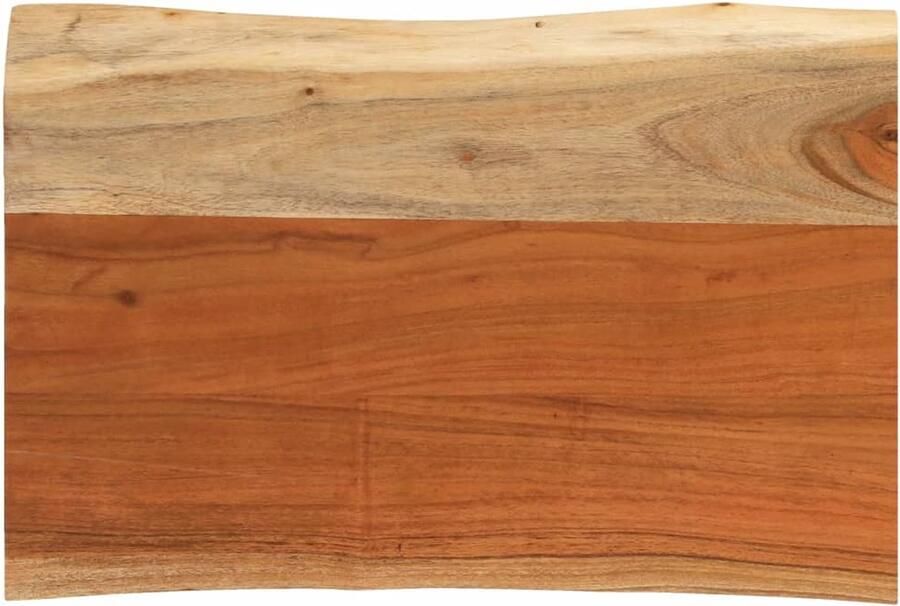 The Living Store Tafelblad rechthoekig natuurlijke rand 50x40x3 8 cm acaciahout Houten Tafelblad Acacia Tafelblad Vervangen Natuurlijk Tafelblad Vintage Tafelblad