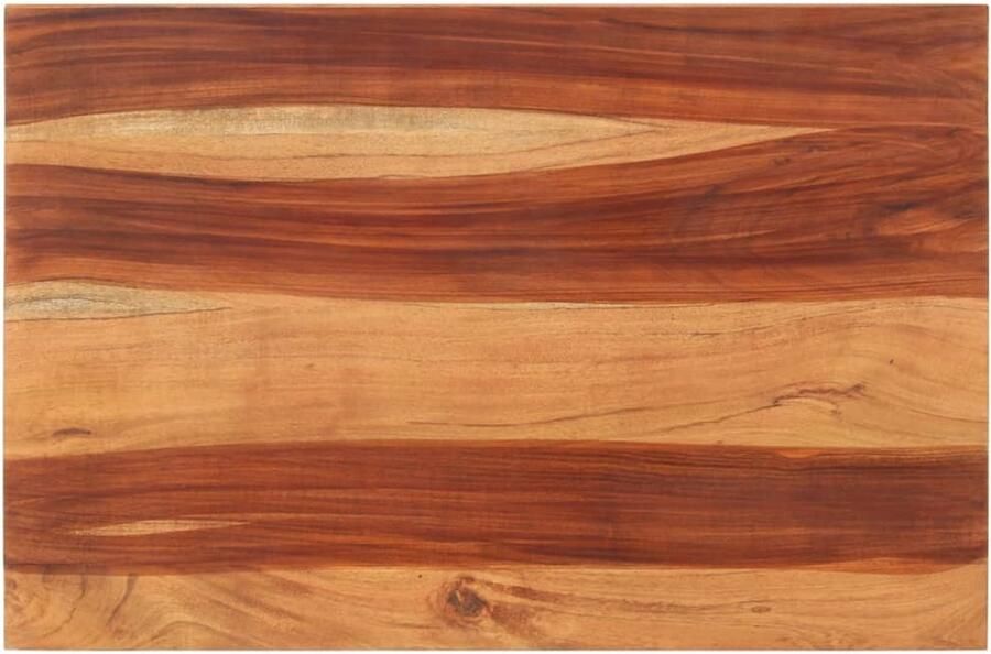 The Living Store Sheeshamhouten Tafelblad 60x90cm Rustieke charme Massief sheeshamhout Duurzaam en gemakkelijk schoon te maken Sheeshamhouten Tafelblad Acacia Tafelblad Houten Tafelblad Vintage Tafelblad Landelijke Tafelblad - Foto 4