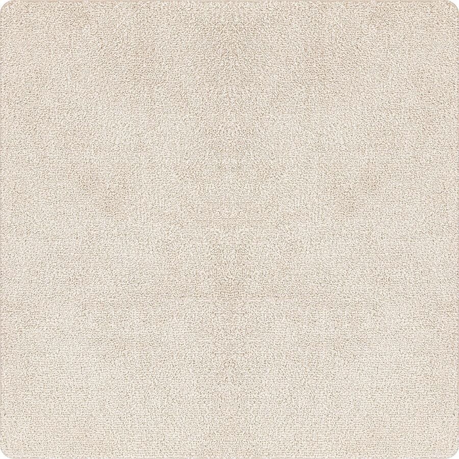 VidaXL Kleed Crème Polyester 200 x 200 cm Vloerkleed Vierkant