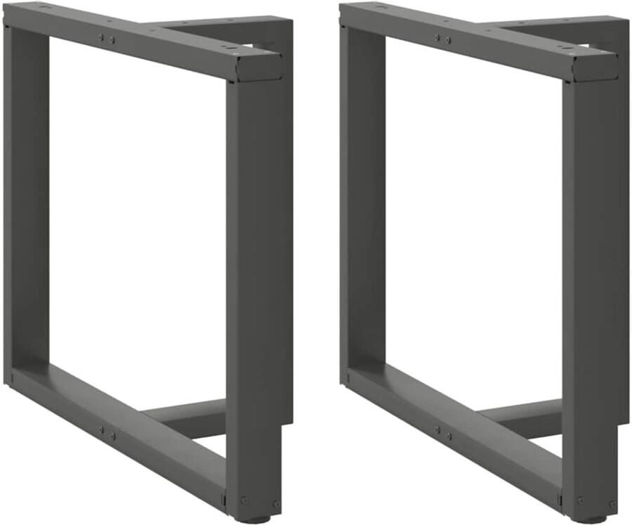 VidaXL Antraciet Tafelpoten Verstelbaar Staal Eettafelpoten Tafelpoten Eetkamerstoel Salontafel Industriële Meubels