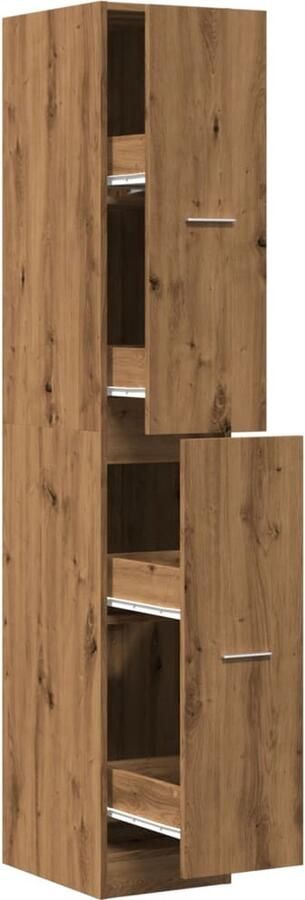 VidaXL Apothekerskast 30x41x174 5 cm bewerkt hout artisanaal eiken