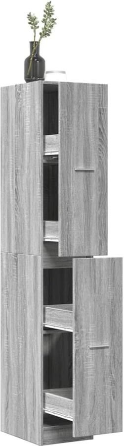 VidaXL Apothekerskast 30x41x174 5 cm Grijs Sonoma Eiken Apothekerskast Apothekerskasten Apothekerskast Keuken Apotheekkast