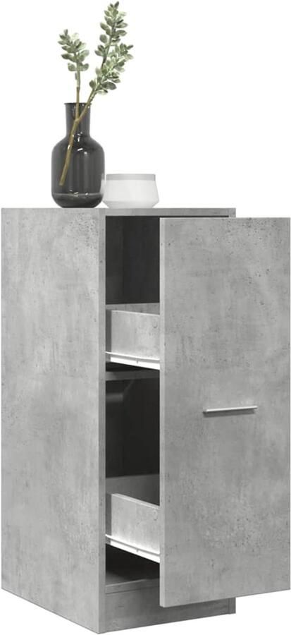 VidaXL Apothekerskast 30x41x77 5 cm Betongrijs Apothekerskast Apothekerskasten Apothekerskast Keuken Apotheekkast