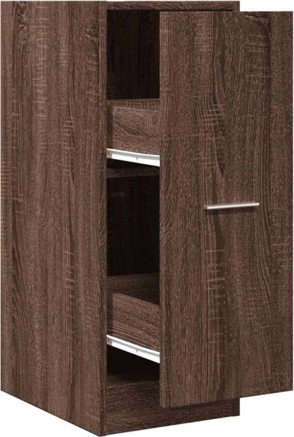 VidaXL Apothekerskast 30x41x77 5 cm bewerkt hout bruin eikenkleurig
