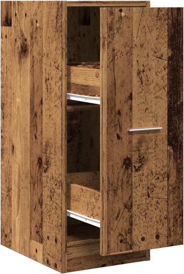 VidaXL Apothekerskast 30x41x77 5 cm bewerkt hout oud houtkleurig