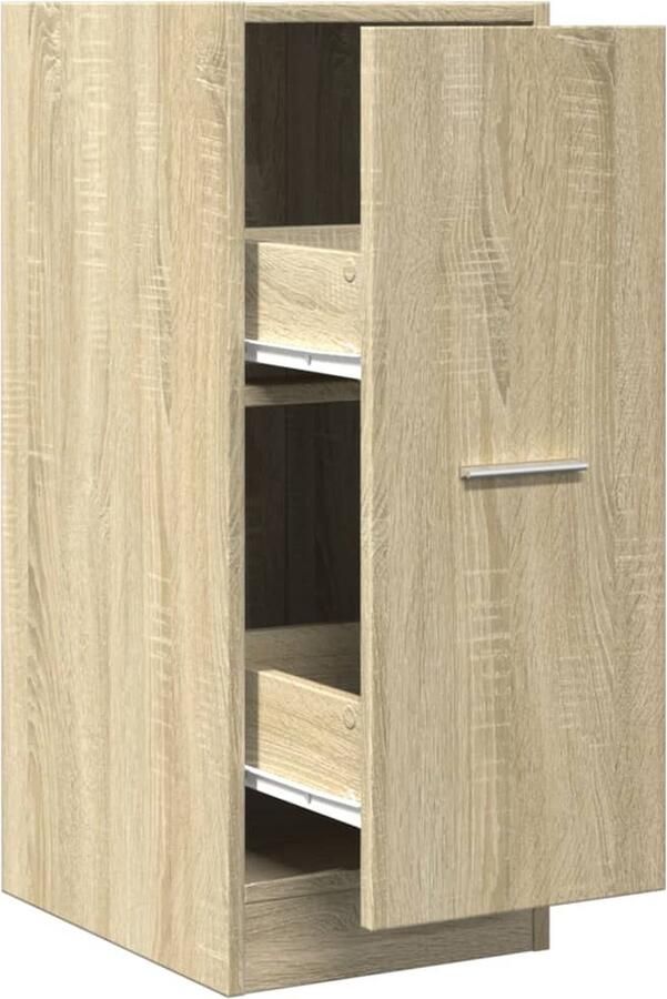 VidaXL Apothekerskast 30x41x77 5 cm bewerkt hout sonoma eikenkleurig