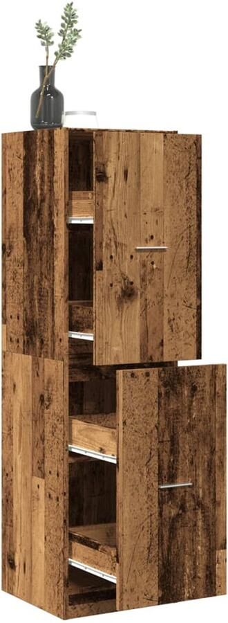 VidaXL Apothekerskast 4 lades 40x41x144 5 cm Hout Apothekerskast Apothekerskasten Apothekerskast Keuken Apotheekkast