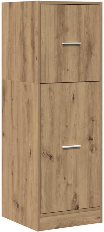 VidaXL Apothekerskast 40x41x118 cm bewerkt hout artisanaal eikenkleur