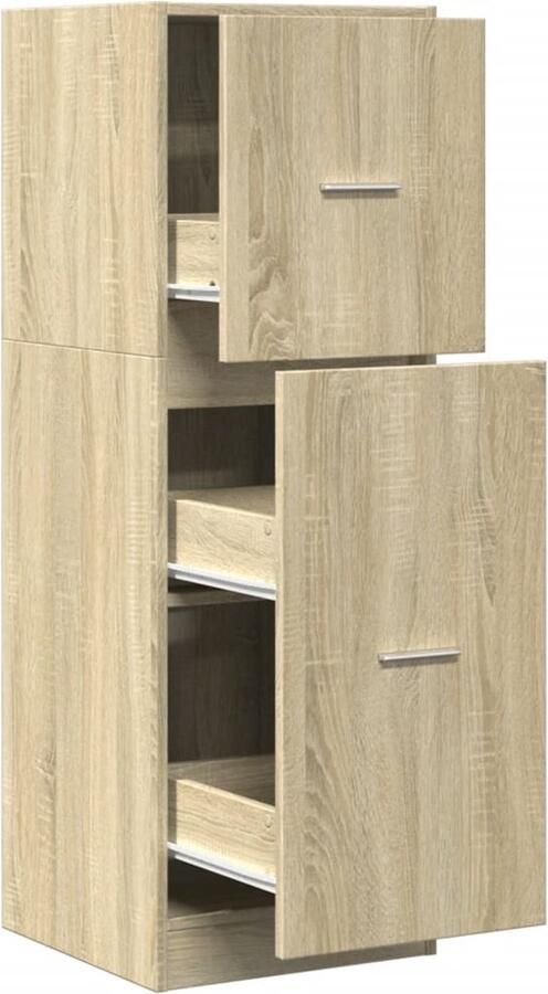 VidaXL Apothekerskast 40x41x118 cm bewerkt hout sonoma eikenkleurig