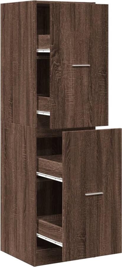 VidaXL Apothekerskast Bruineiken 4 lades Apothekerskast Apothekerskasten Apothekerskast Keuken Apotheekkast