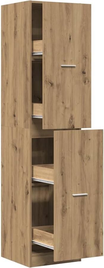 VidaXL Apothekerskast 40x41x174 5 cm bewerkt hout artisanaal eiken
