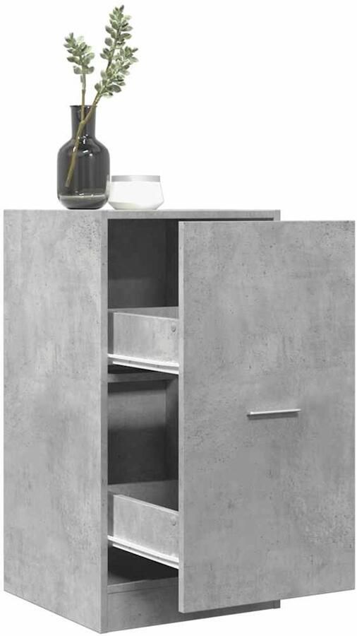 VidaXL Apothekerskast 40x41x77 5 cm Betongrijs Apothekerskast Apothekerskasten Apothekerskast Keuken Apotheekkast