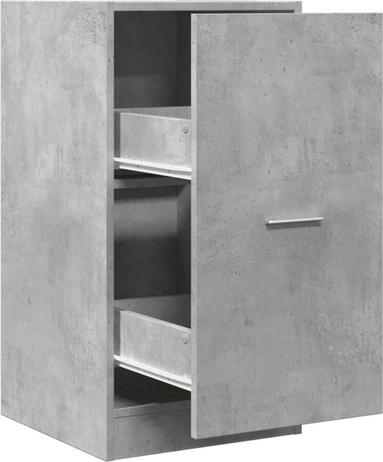 VidaXL Apothekerskast 40x41x77 5 cm bewerkt hout betongrijs