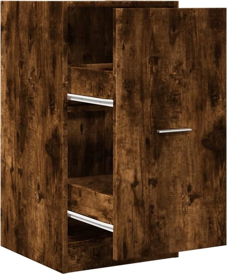 VidaXL Apothekerskast 40x41x77 5 cm bewerkt hout gerookt eikenkleurig