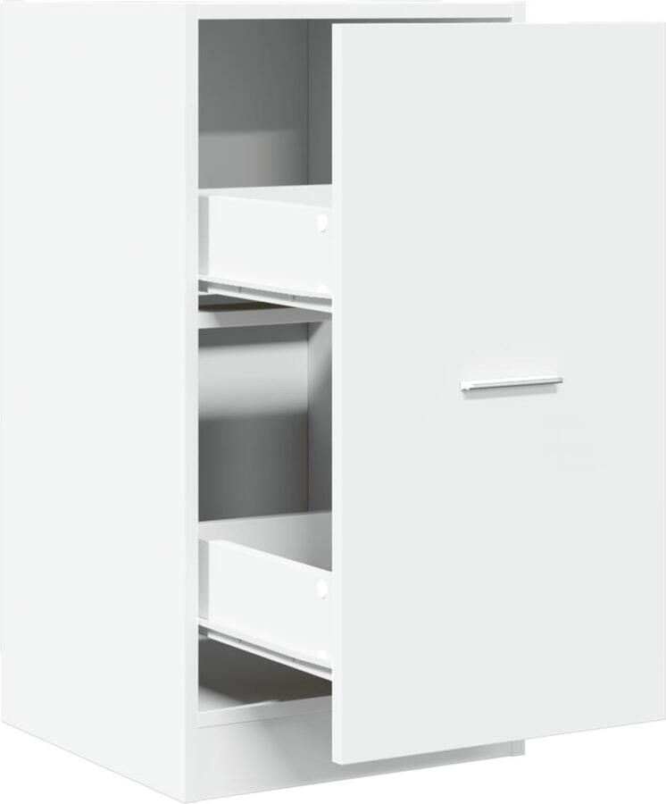 VidaXL Apothekerskast 40x41x77 5 cm bewerkt hout wit