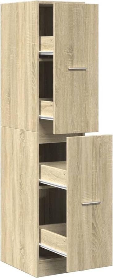 VidaXL Apothekerskast Sonoma Eiken 144 5 cm Apothekerskast Apothekerskasten Apothekerskast Keuken Apotheekkast