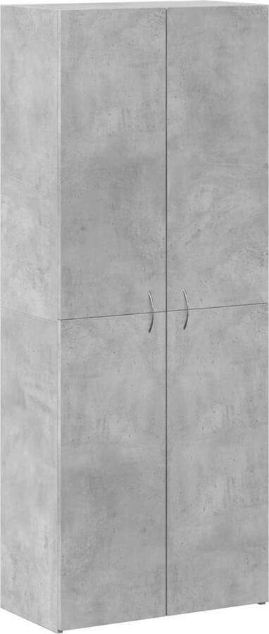 VidaXL Archiefkast 60x32x153 cm bewerkt hout betongrijs