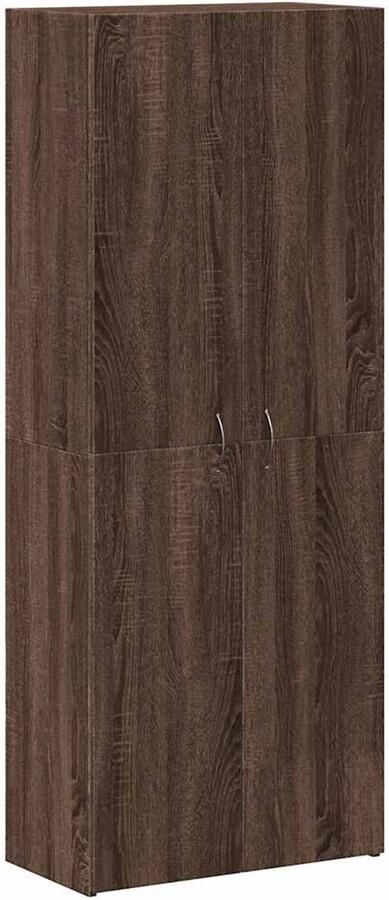 VidaXL Archiefkast 60x32x153 cm bewerkt hout bruin eikenkleur