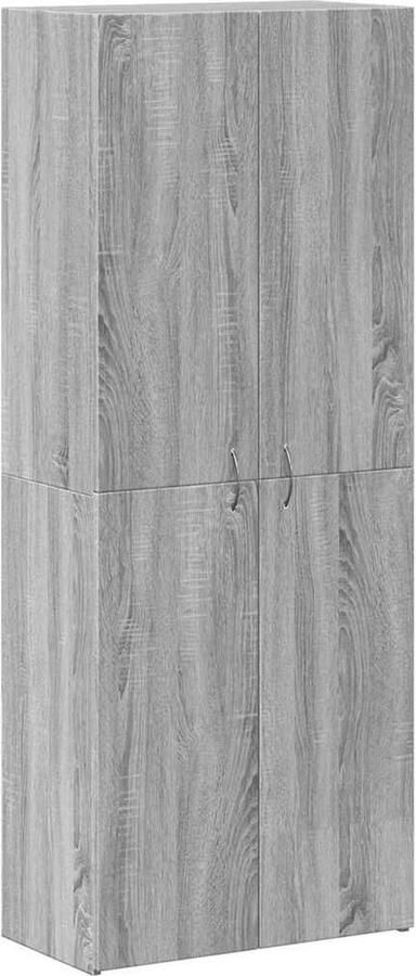 VidaXL Archiefkast 60x32x153 cm bewerkt hout grijs sonoma eikenkleurig