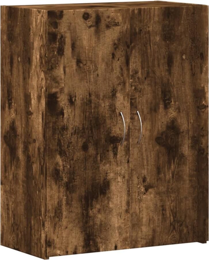 VidaXL -Archiefkast-60x32x77 5-cm-bewerkt-hout-gerookt-eikenkleurig