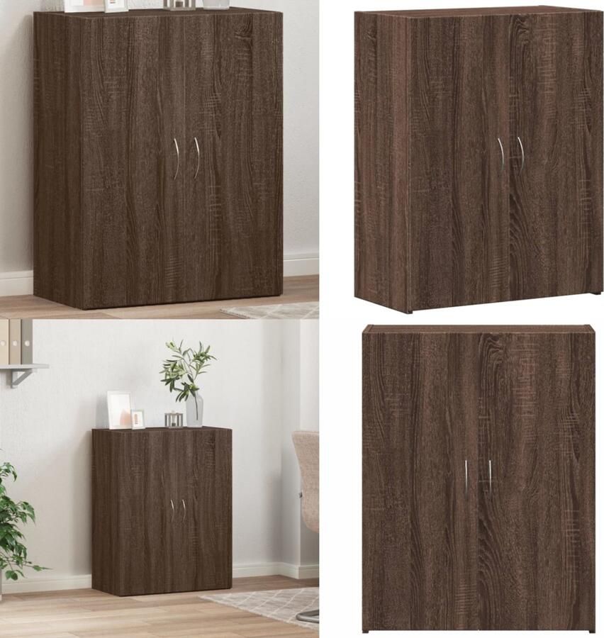 VidaXL Archiefkast 60x32x77 5 cm bewerkt hout sonoma eiken Archiefkast Archiefkasten Opbergkast Kantoorkast