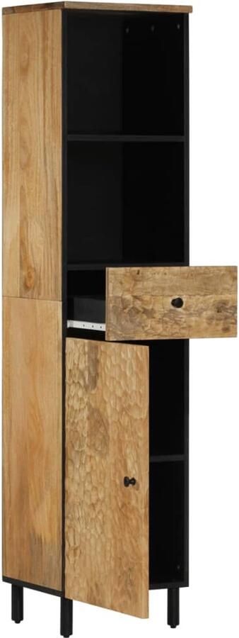 VidaXL Badkamerkast 38x33x160 cm massief mangohout