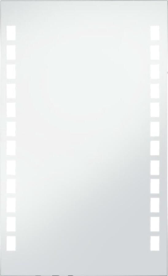 VidaXL Badkamerspiegel LED 60x100 cm Zilver LED Badkamerspiegel Badkamermeubel Spiegels Wandspiegel Led Spiegel Makeup Spiegel Argint - Foto 2