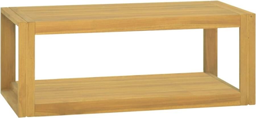 VidaXL Badkamerwandkast 90x45x35 cm Massief Teakhout Badkamerkast Teakwood Kast Badkamerspiegel Opbergkast Wandmontage Design Meubilair - Foto 2