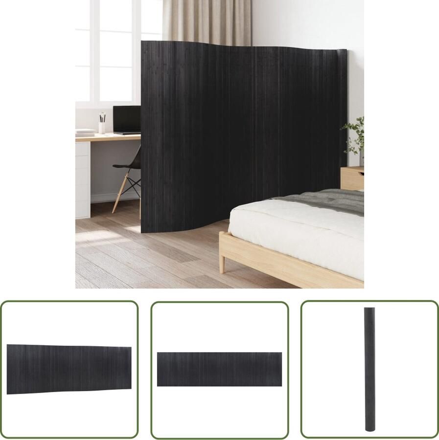 The Living Store Bamboe Kamerscherm 600x165 cm Duurzaam Multifunctioneel Kamerscherm Bamboe Scherm Privacy Screen Room Divider Decoratie