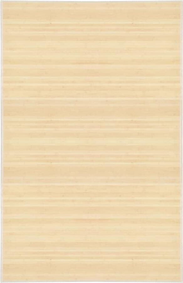 VidaXL Bamboe Tapijt 100x160 cm Natuurlijk & Duurzaam Bamboe Tapijt Natuurtapijt Vloerkleden Kamerdecoratie Living Decor Woondecoratie - Foto 2