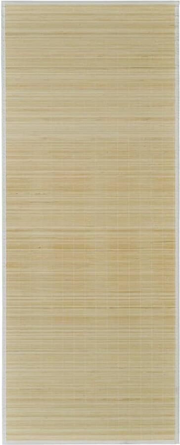 The Living Store Bamboe Tapijt Naturel 160 x 230 cm Anti-slip PVC-onderkant Bamboe Tapijt Natuurtapijt Vloertapijten Kamertapet Livingroom Decor - Foto 2