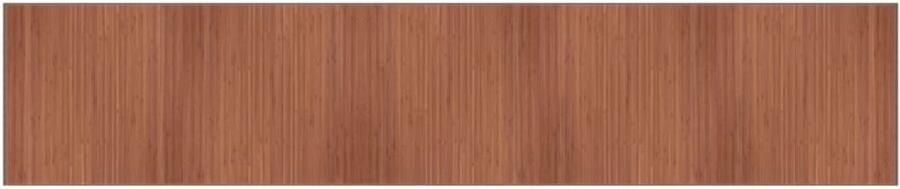 VidaXL Bamboe Vloerkleed 100x1000 cm Bruin Bamboetapijt Vloertapijt Bruine Tapijt Lange Tapijt Modern Tapijt - Foto 3