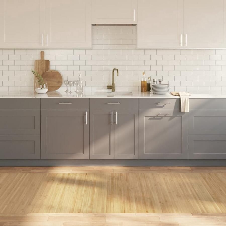 VidaXL Bamboe Vloerkleed 100x300 cm Licht Naturel Bamboetapijt Vloertapijt Woonkamertapijt Slaapkamers Tapijt Natuurlijk Tapijt