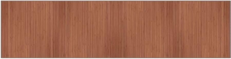 VidaXL Bamboe Vloerkleed 100x400 cm Bruin Bamboetapijt Vloerkleden Woon Accessoires Bruine Tapijt Modern Tapijt - Foto 2