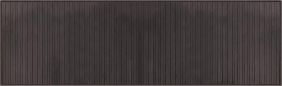 VidaXL Bamboe Vloerkleed 60x200 cm Donkerbruin Bamboetapijt Vloertapijt Donkere Houten Vloer Modern Tapijt Kamerdecoratie