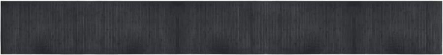 VidaXL Bamboe Vloerkleed 60x500 cm Grijs Bamboetapijt Vloerkleed Grijze Vloerkleden Lange Vloerkleden Modern Tapijt - Foto 3