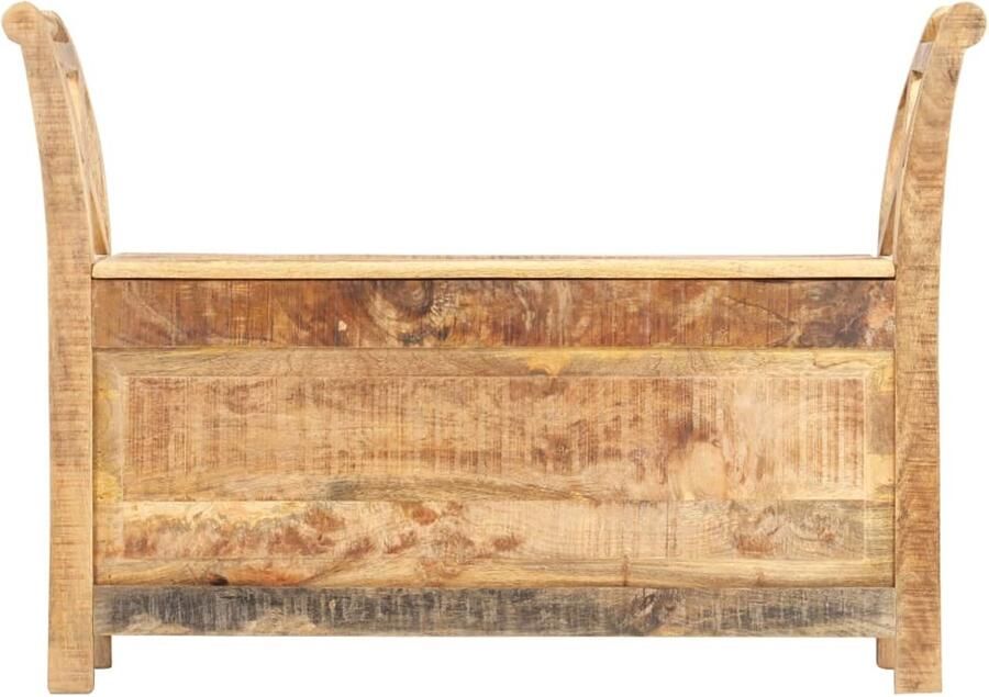 VidaXL Mango Hout Halbankje 103x33x72 cm massief mangohout Salontafel Bankstel Vintage Meubilair