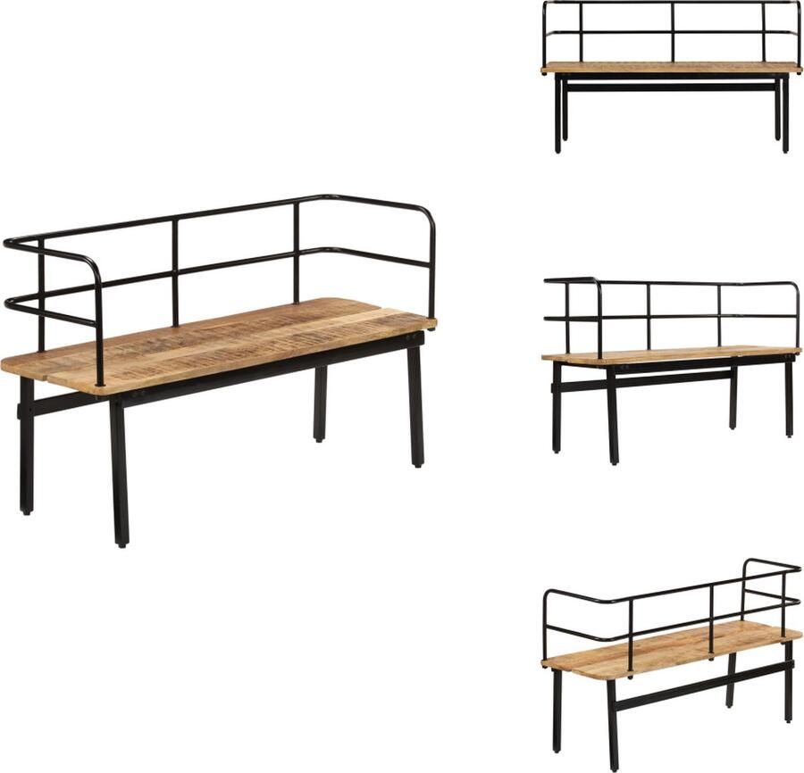VidaXL Bank Banken Zitbank Zitbanken Bank 120x40x70 cm massief mangohout