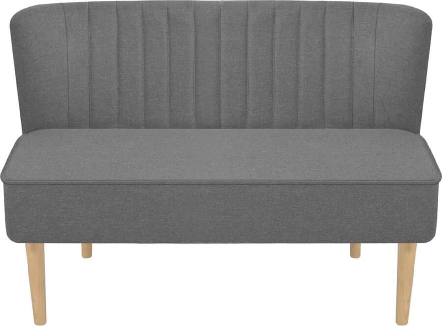 VidaXL Bank Lichtgrijs Stof 117x55 5x77 cm Tweezitsbank Sofa Banksofa Grijs Sofa Lounge Meubilair Living Room Furniture Comfortabele Bank Moderne Bank Scandinavische Bank Budgetvriendelijke Bank