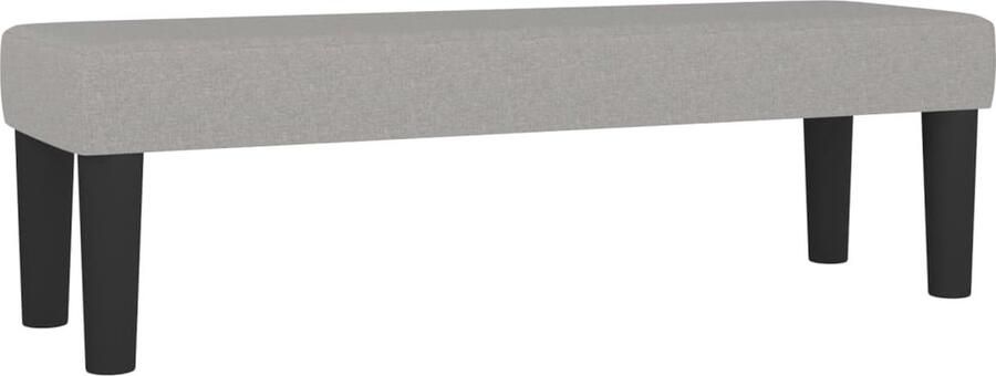 VidaXL Bankje 100x30x30 cm Lichtgrijze Stof Bank Bankje Stoffen Bank Grijze Bank Kleine Bank