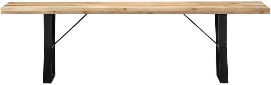 VidaXL Bankje 160 cm massief mangohout - Foto 2