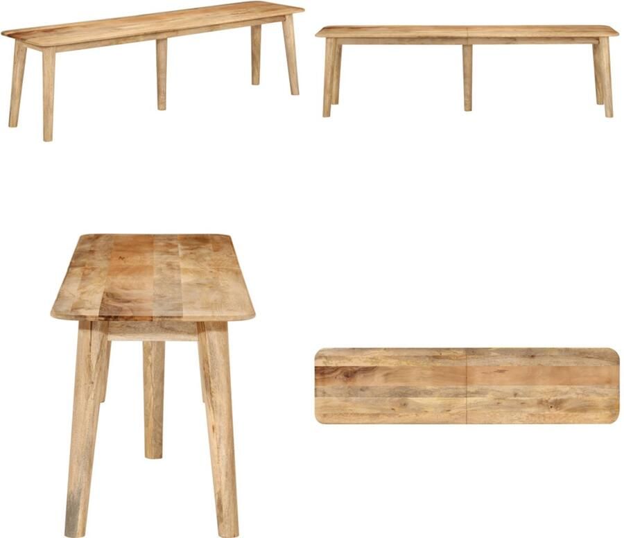VidaXL Bankje 160x40x45 cm massief mangohout Bankje Bankjes Zitbank Zitplaats