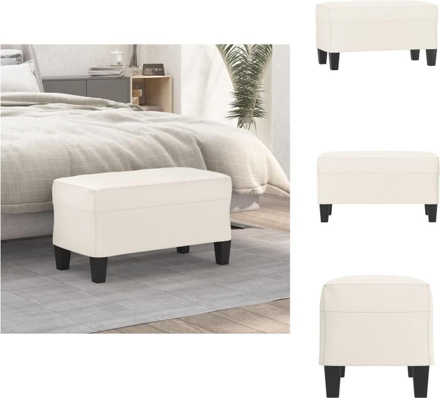 VidaXL Bankje 70x35x41 cm Duurzaam kunstleer Tuinbank