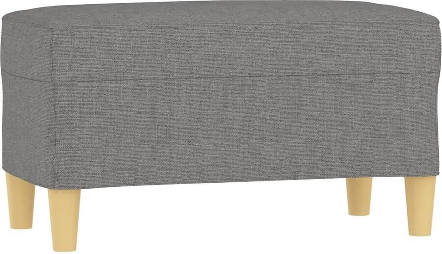 VidaXL Bankje 70x35x41 cm stof donkergrijs Bankje Bankjes Bank Zitbank