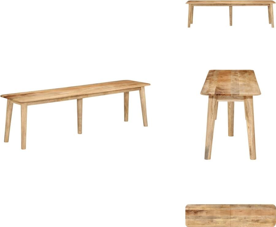 VidaXL Bankje Bankjes Zitbank Zitplaats Bankje 160x40x45 cm massief mangohout