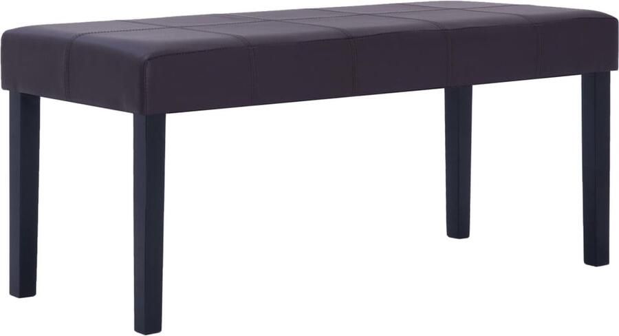 VidaXL Bankje Kunstleer Bruin 106 cm Bank Bruine Bank Kunstleder Bank Salontafel Woonaccessoires Zitbank Stoffen Bank Design Bank
